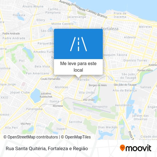 Rua Santa Quitéria mapa