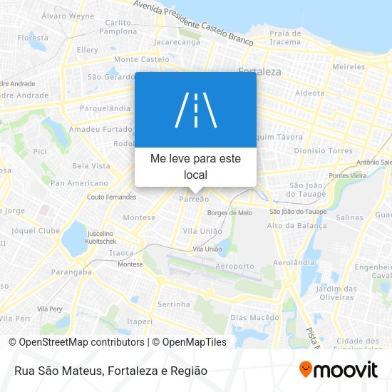 Rua São Mateus mapa