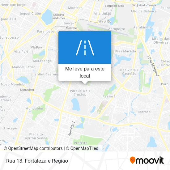 Rua 13 mapa