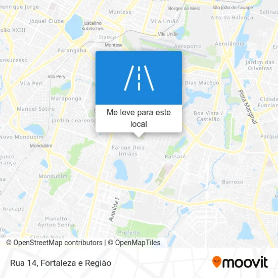 Rua 14 mapa