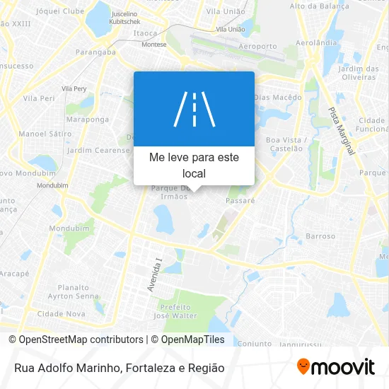 Rua Adolfo Marinho mapa