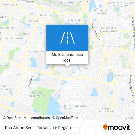 Rua Airton Sena mapa
