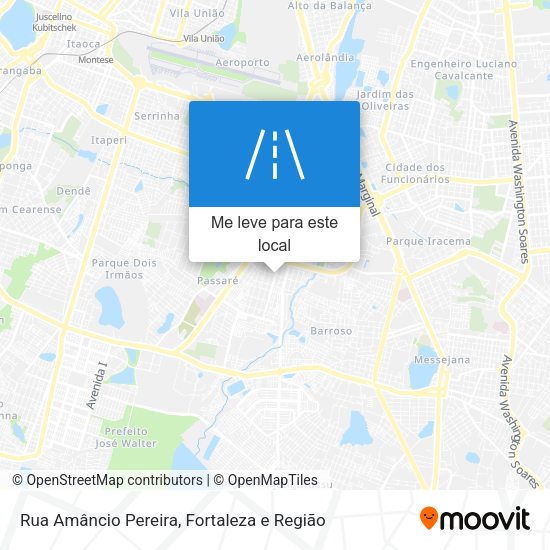 Rua Amâncio Pereira mapa