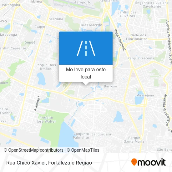 Rua Chico Xavier mapa
