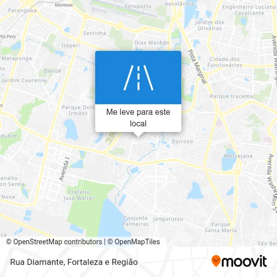 Rua Diamante mapa