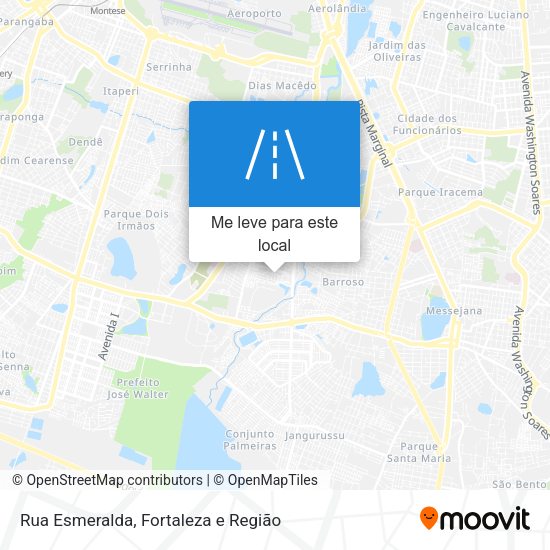 Rua Esmeralda mapa