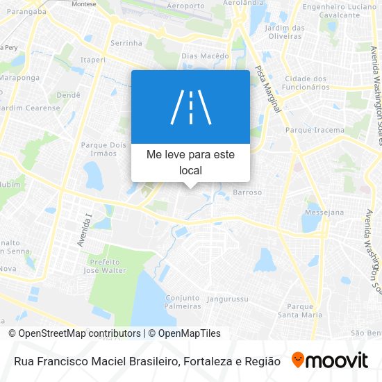 Rua Francisco Maciel Brasileiro mapa