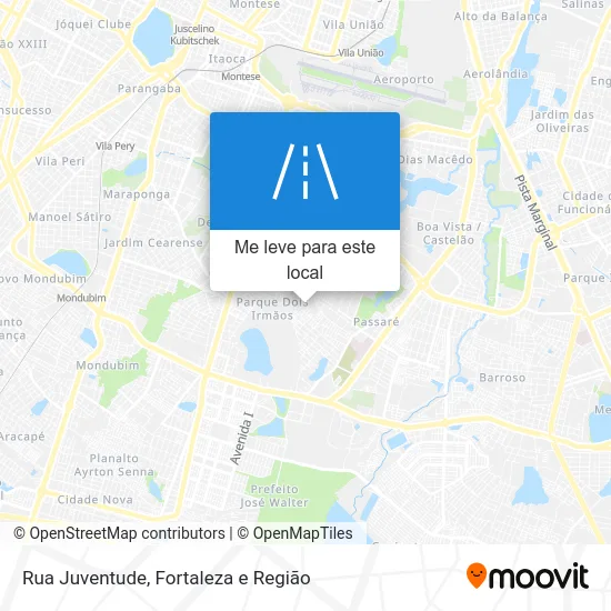 Rua Juventude mapa