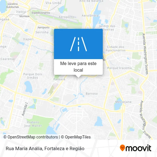 Rua Maria Anália mapa