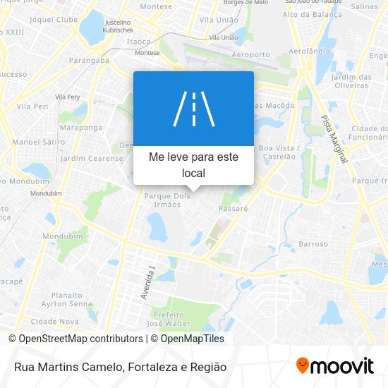 Rua Martins Camelo mapa