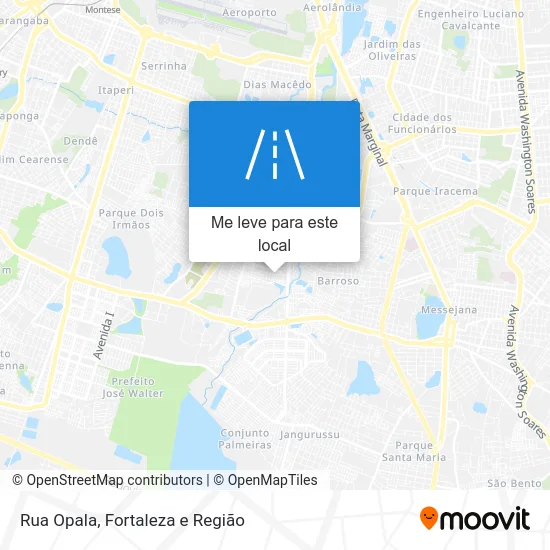 Rua Opala mapa