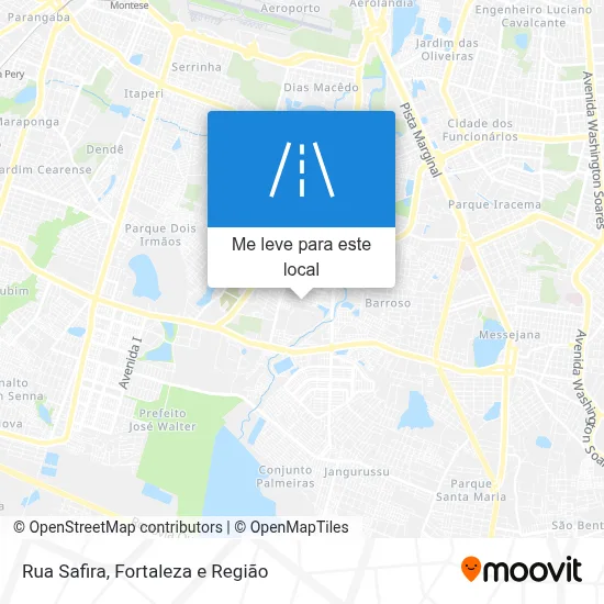 Rua Safira mapa