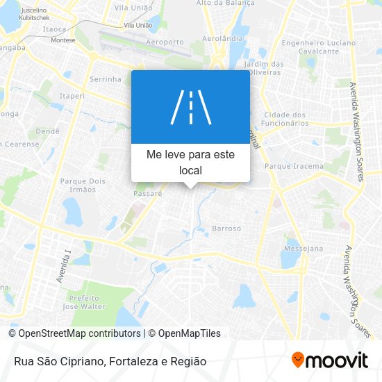Rua São Cipriano mapa