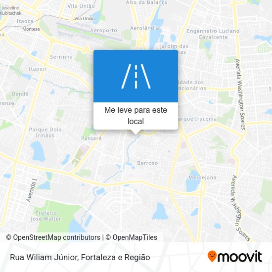 Rua Wiliam Júnior mapa