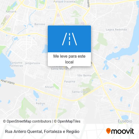 Rua Antero Quental mapa
