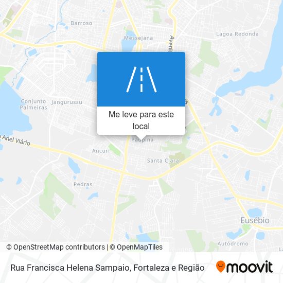 Rua Francisca Helena Sampaio mapa