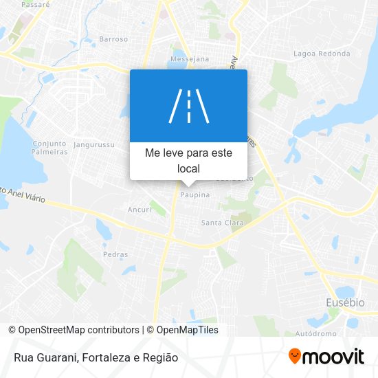 Rua Guarani mapa