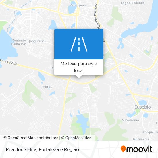 Rua José Elita mapa