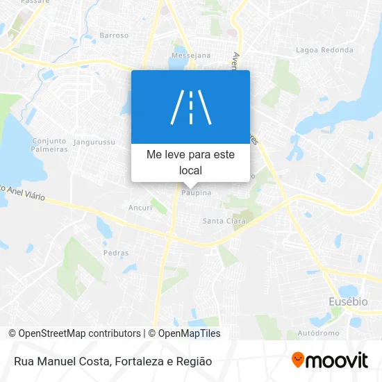 Rua Manuel Costa mapa