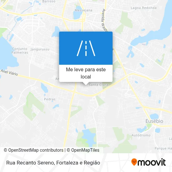 Rua Recanto Sereno mapa