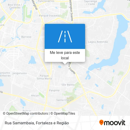 Rua Samambaia mapa