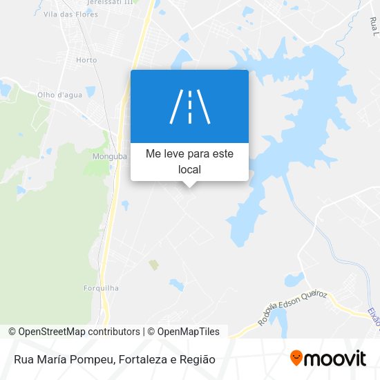 Rua María Pompeu mapa