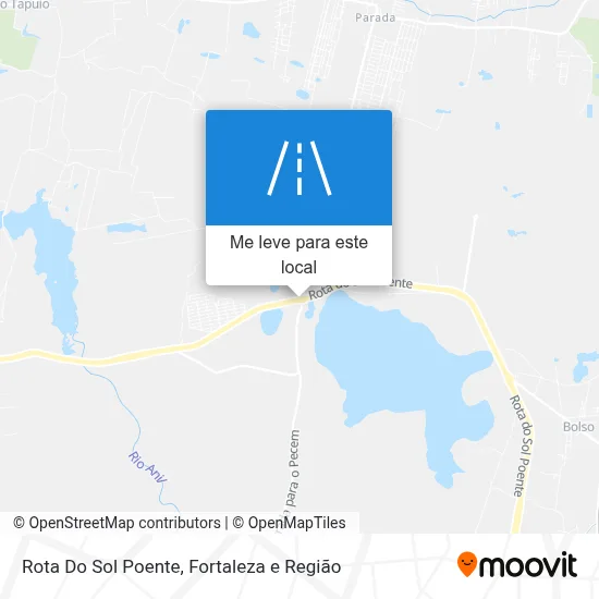 Rota Do Sol Poente mapa