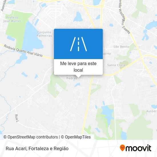 Rua Acari mapa