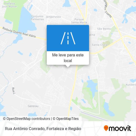 Rua Antônio Conrado mapa