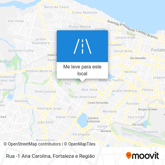 Rua -1 Ana Carolina mapa