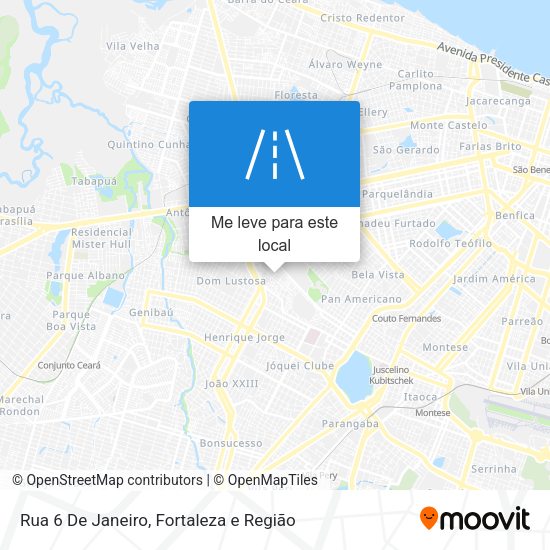 Rua 6 De Janeiro mapa