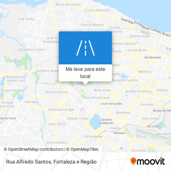 Rua Alfredo Santos mapa