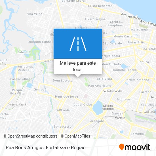 Rua Bons Amigos mapa
