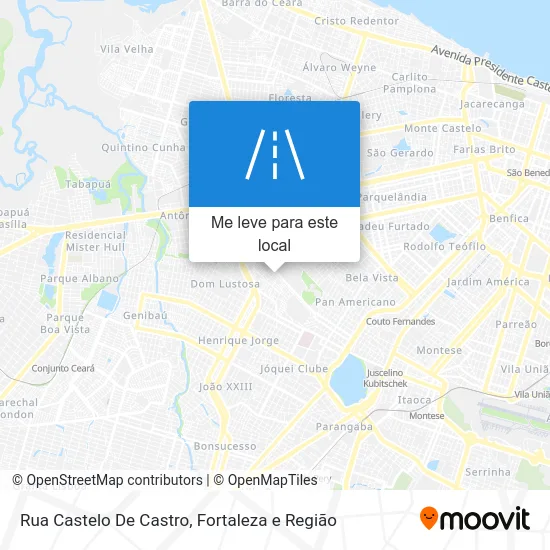 Rua Castelo De Castro mapa