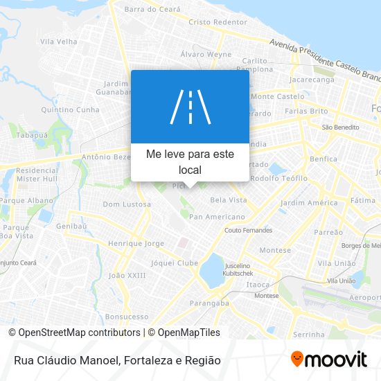 Rua Cláudio Manoel mapa