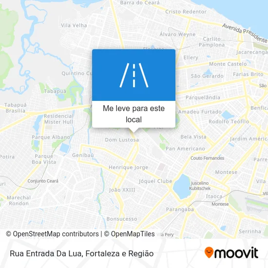 Rua Entrada Da Lua mapa