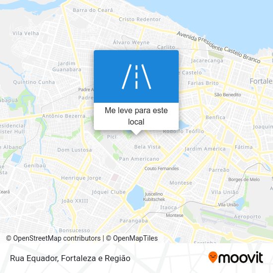 Rua Equador mapa