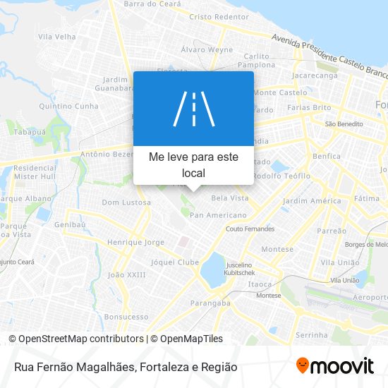 Rua Fernão Magalhães mapa