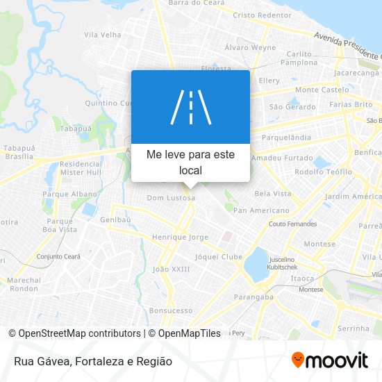 Rua Gávea mapa