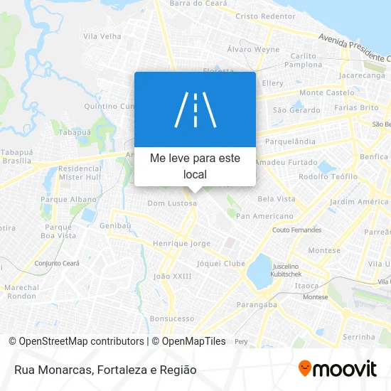 Rua Monarcas mapa