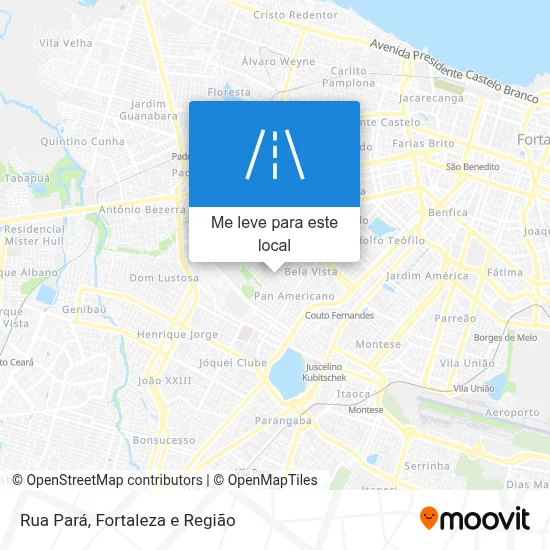 Rua Pará mapa