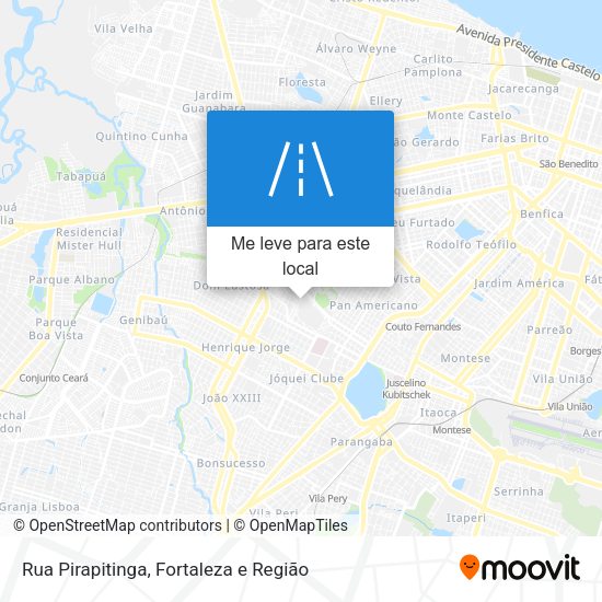 Rua Pirapitinga mapa
