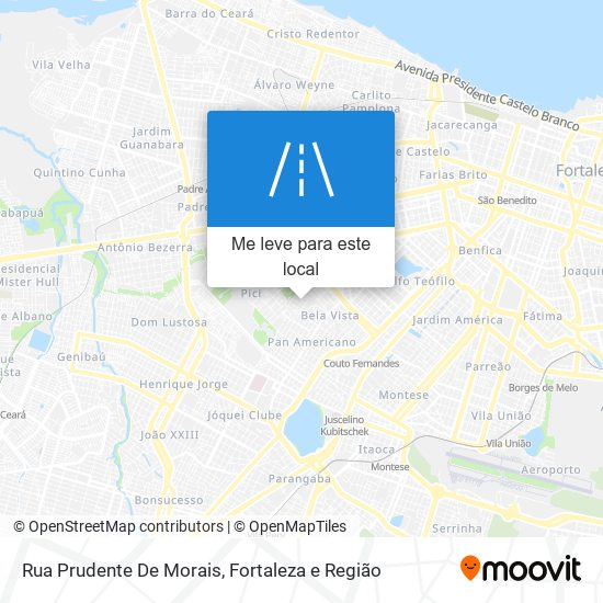 Rua Prudente De Morais mapa