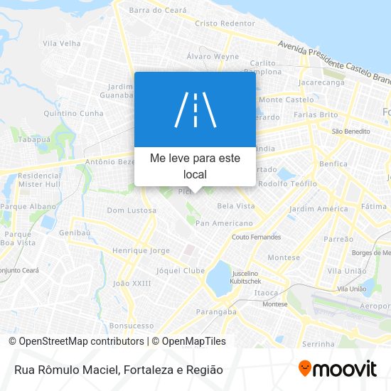 Rua Rômulo Maciel mapa