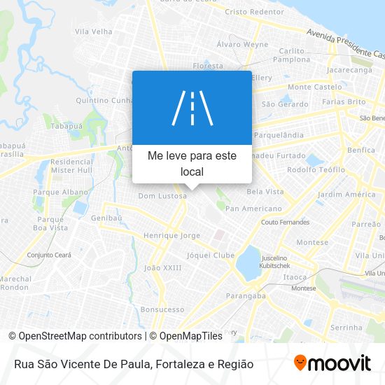 Rua São Vicente De Paula mapa