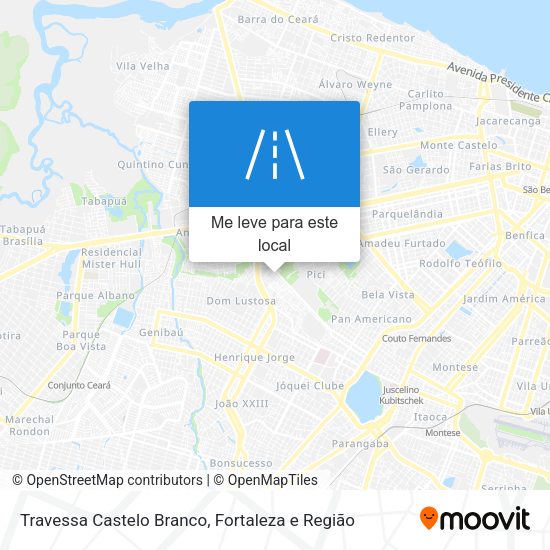 Travessa Castelo Branco mapa