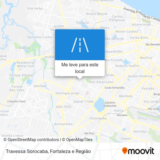Travessa Sorocaba mapa