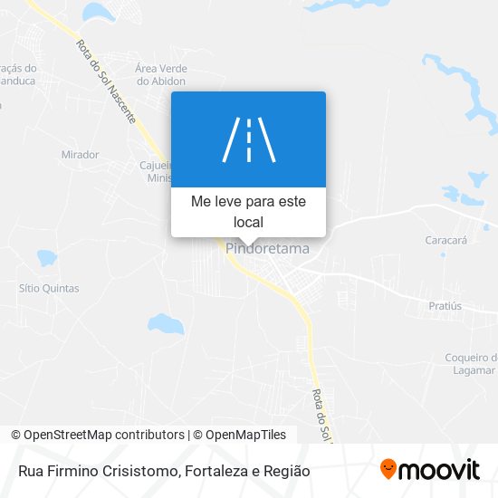 Rua Firmino Crisistomo mapa