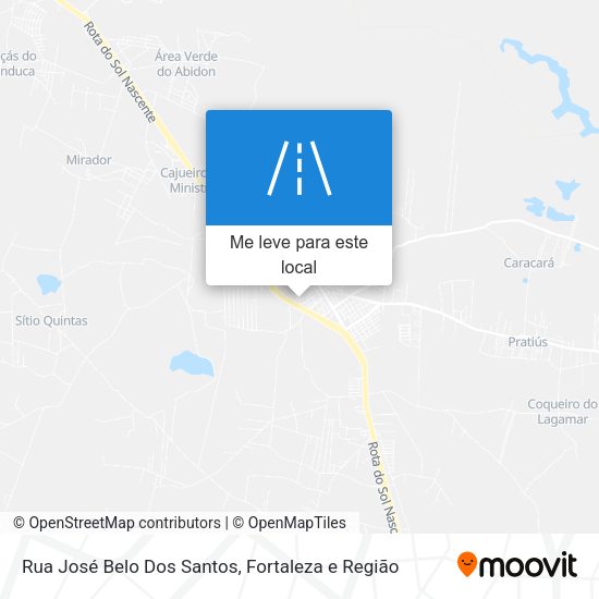 Rua José Belo Dos Santos mapa