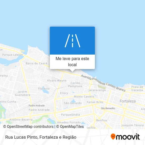 Rua Lucas Pinto mapa